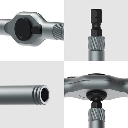 🔧 ¡50% DE DESCUENTO AHORA! 🔩 Juego de destornilladores magnéticos de trinquete 24 en 1: compacto, ligero y perfecto para reparaciones caseras 🛠️