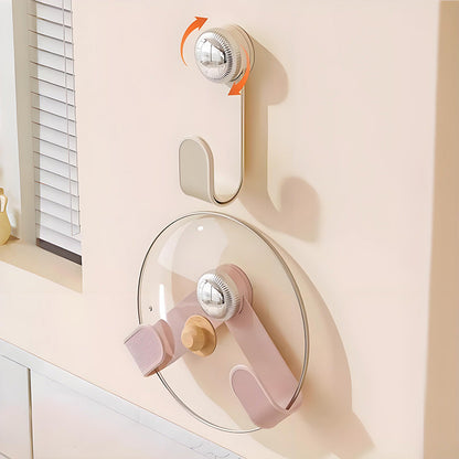 Juego de Soportes para Tapas de Ollas Ajustables en la Pared