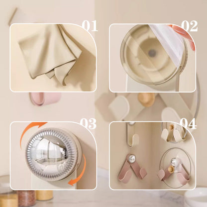 Juego de Soportes para Tapas de Ollas Ajustables en la Pared