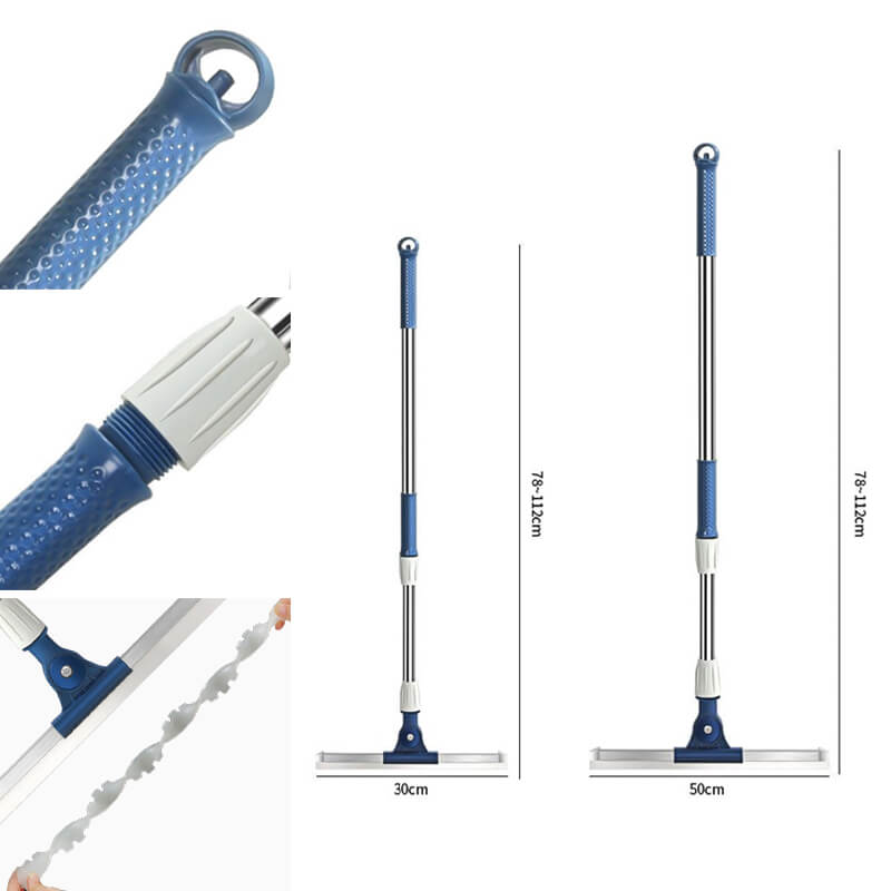 Trapeador de agua para baño con limpiaparabrisas de silicona