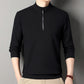 Sudadera de Cuello Alto con Cremallera y Forro de Peluche para Hombre