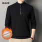 Sudadera de Cuello Alto con Cremallera y Forro de Peluche para Hombre