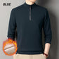 Sudadera de Cuello Alto con Cremallera y Forro de Peluche para Hombre