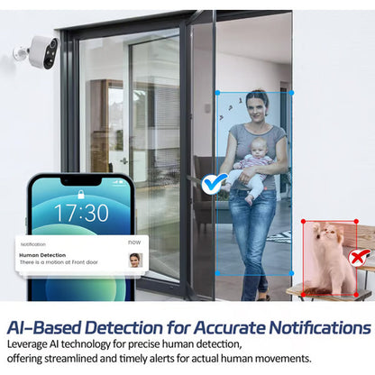 Cámara de seguridad doméstica inalámbrica WiFi 1080P para exteriores
