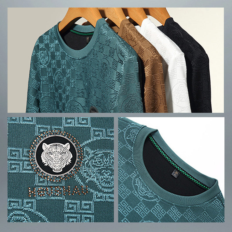 Top de manga larga de moda para hombre