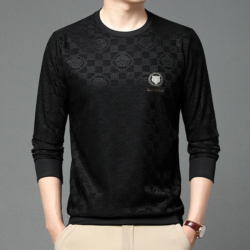Top de manga larga de moda para hombre