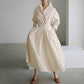 Women's Plain Cotton Lapel Shirt Wrap Dress-Envío gratuito por tiempo limitado