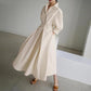 Women's Plain Cotton Lapel Shirt Wrap Dress-Envío gratuito por tiempo limitado