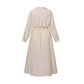 Women's Plain Cotton Lapel Shirt Wrap Dress-Envío gratuito por tiempo limitado