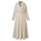 Women's Plain Cotton Lapel Shirt Wrap Dress-Envío gratuito por tiempo limitado