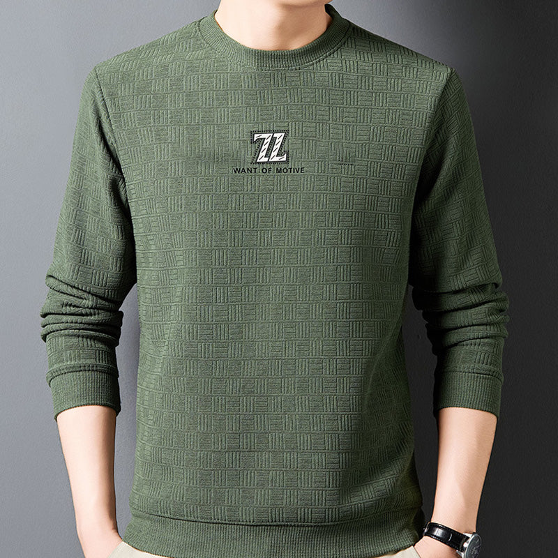 Cálida y cómoda camiseta de manga larga para hombre