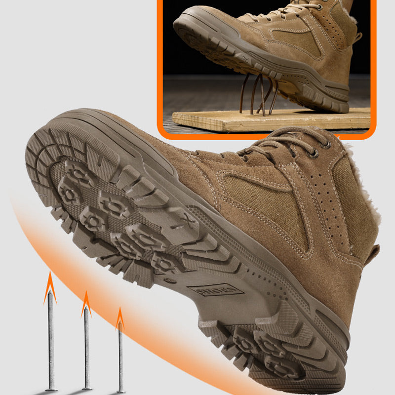 Zapatos Acolchados con Puntera de Acero Antideslizante para Hombre