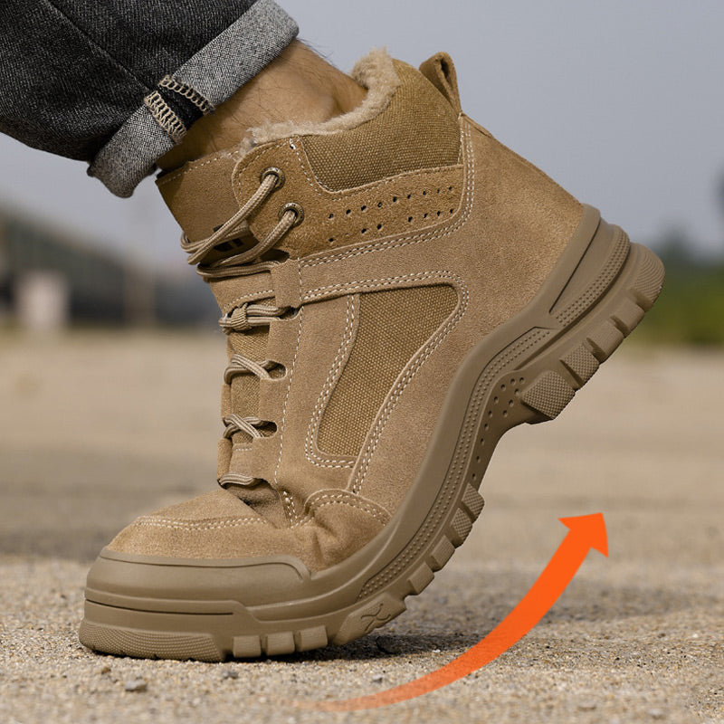 Zapatos Acolchados con Puntera de Acero Antideslizante para Hombre