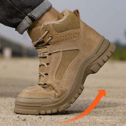 Zapatos Acolchados con Puntera de Acero Antideslizante para Hombre