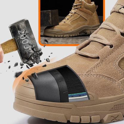 Zapatos Acolchados con Puntera de Acero Antideslizante para Hombre