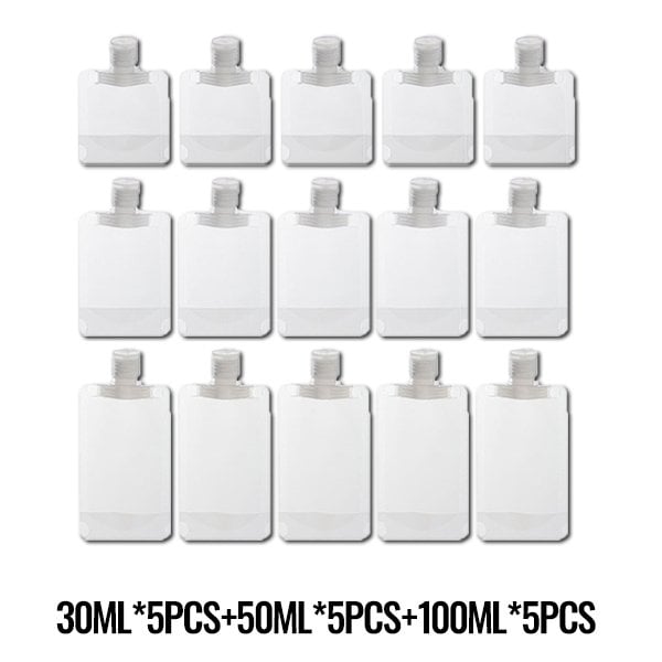 (🌷Summer SALE ) Bolsa de Embalaje para Maquillaje Fluido Portátil de Viaje(10 Pcs）