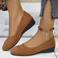 Elegantes zapatos de cuña con tacón bajo antideslizantes y ligeros