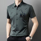 Camisa de hombre de negocios de manga corta con botones