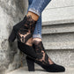 Tacones altos de encaje elegantes para mujer en verano