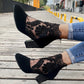 Tacones altos de encaje elegantes para mujer en verano