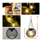 ✨Lámpara colgante solar para jardín y terraza – Linterna de metal resistente a la intemperie para iluminación exterior con ambiente