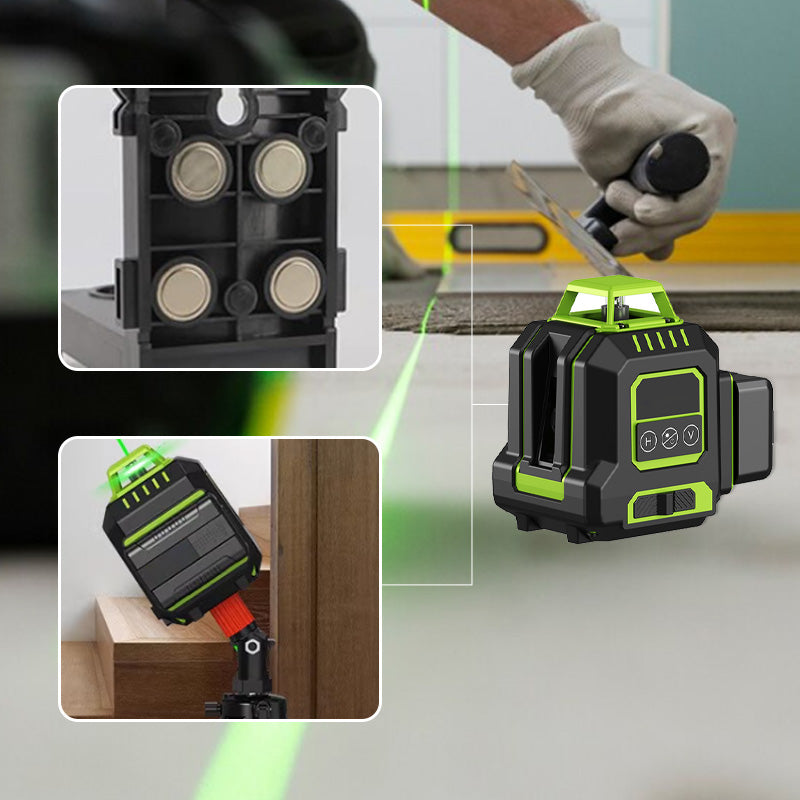 ✨ÚLTIMO DÍA DE VENTA 49 OFF✨ Nivel láser autonivelante de 360° con haz verde