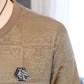 Camiseta de cuello redondo con estampado clásico para hombre