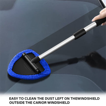 🚗 Herramienta de Limpieza de Parabrisas | Extensible, 180° Rotativo, Microfibra Sin Rayas ✨ Ideal para Auto y Hogar