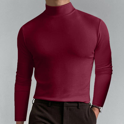 🔥¡50% de descuento! Camiseta de cuello alto Ultimate Comfort para hombre: elástica, transpirable y ajustada, ideal para el gimnasio y uso diario.
