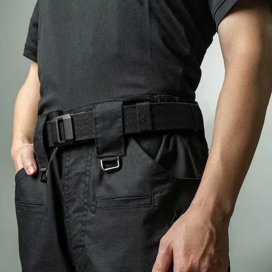🎁Perfecto para el día del padre 🔥 Cinturón de nylon de trinquete elástico con hebilla automática para hombres✨