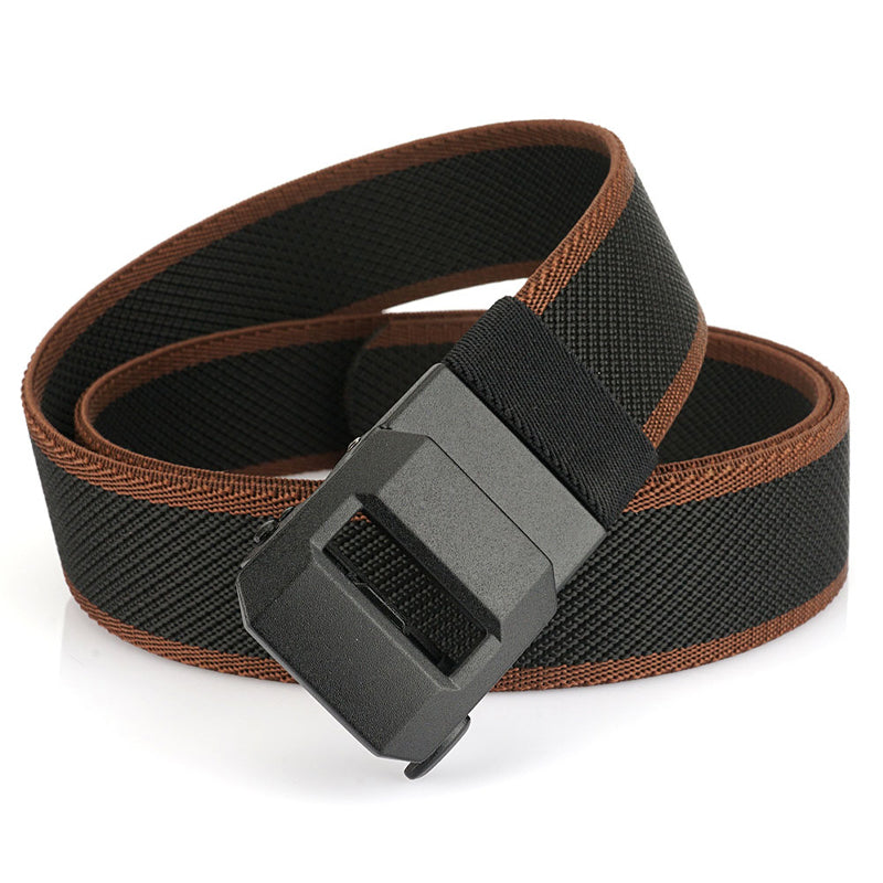🎁Perfecto para el día del padre 🔥 Cinturón de nylon de trinquete elástico con hebilla automática para hombres✨