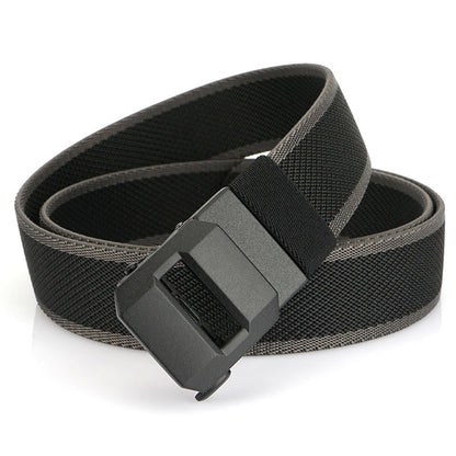 🎁Perfecto para el día del padre 🔥 Cinturón de nylon de trinquete elástico con hebilla automática para hombres✨