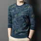 Sudadera de Manga Larga y Cuello Redondo con Estampado Moderno para Hombre