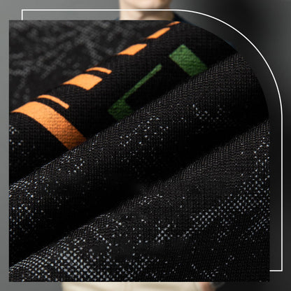Sudadera de Manga Larga y Cuello Redondo con Estampado Moderno para Hombre