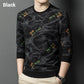 Sudadera de Manga Larga y Cuello Redondo con Estampado Moderno para Hombre
