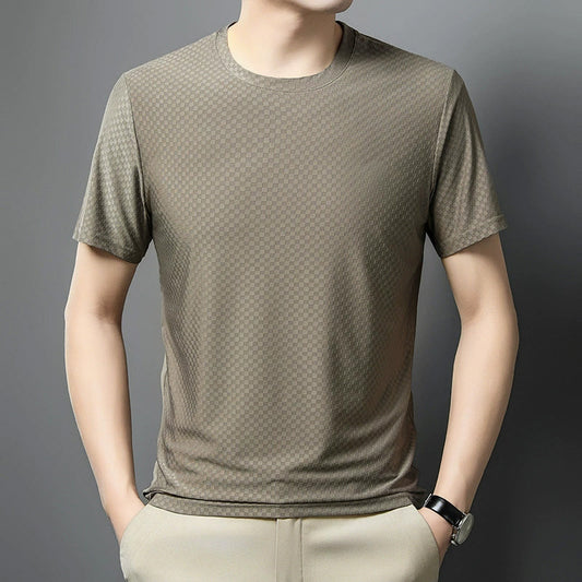Camiseta Casual de Manga Corta de Ajuste Holgado para Hombre