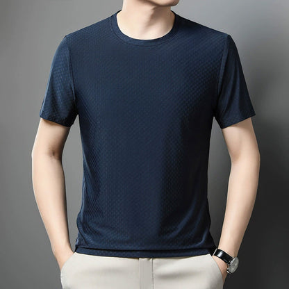 Camiseta Casual de Manga Corta de Ajuste Holgado para Hombre