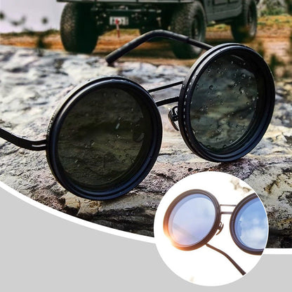 Gafas de sol con montura redonda ajustable 1-9 Gears