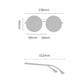 Gafas de sol con montura redonda ajustable 1-9 Gears