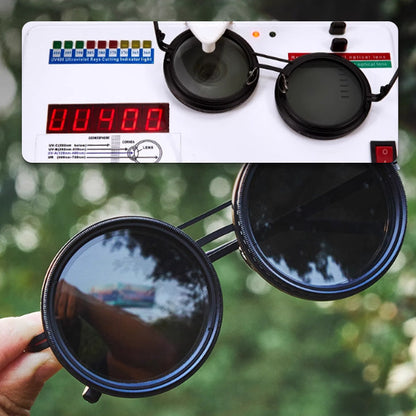 Gafas de sol con montura redonda ajustable 1-9 Gears