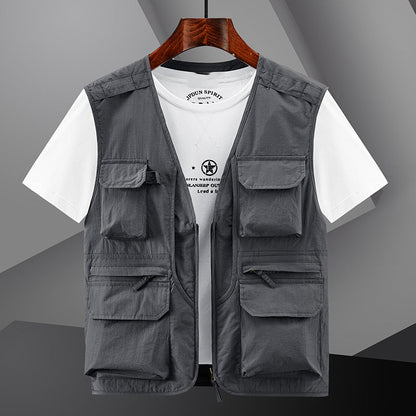 🔥Chaleco multibolsillos transpirable y ligero para hombre🔥Men's Outdoor