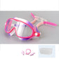 Gafas de natación antivaho para niños con clip para la nariz y tapones para los oídos