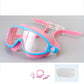 Gafas de natación antivaho para niños con clip para la nariz y tapones para los oídos
