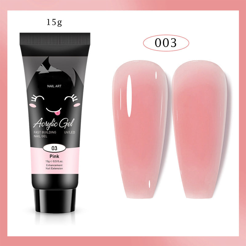 Extensión de uñas de gel de color