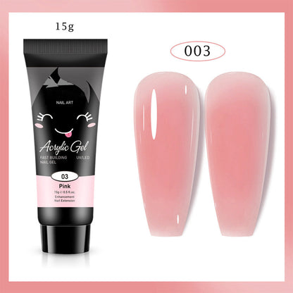 Extensión de uñas de gel de color
