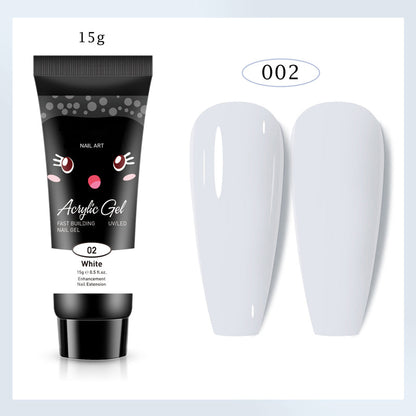 Extensión de uñas de gel de color