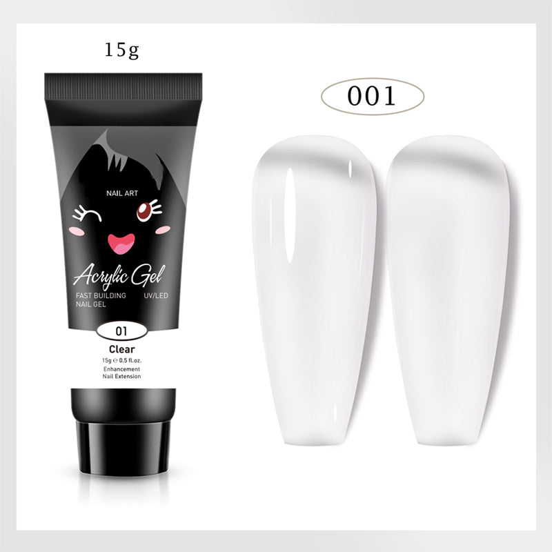 Extensión de uñas de gel de color
