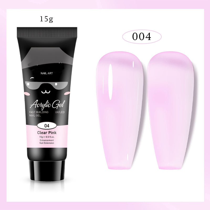 Extensión de uñas de gel de color