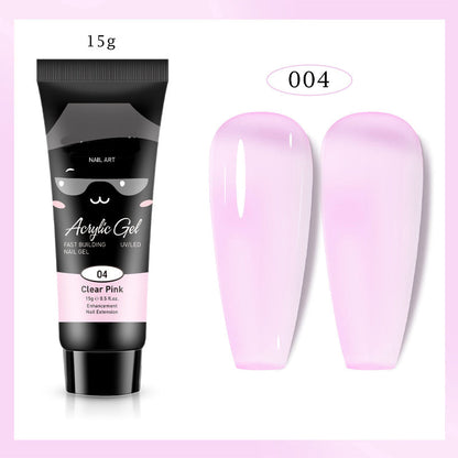 Extensión de uñas de gel de color