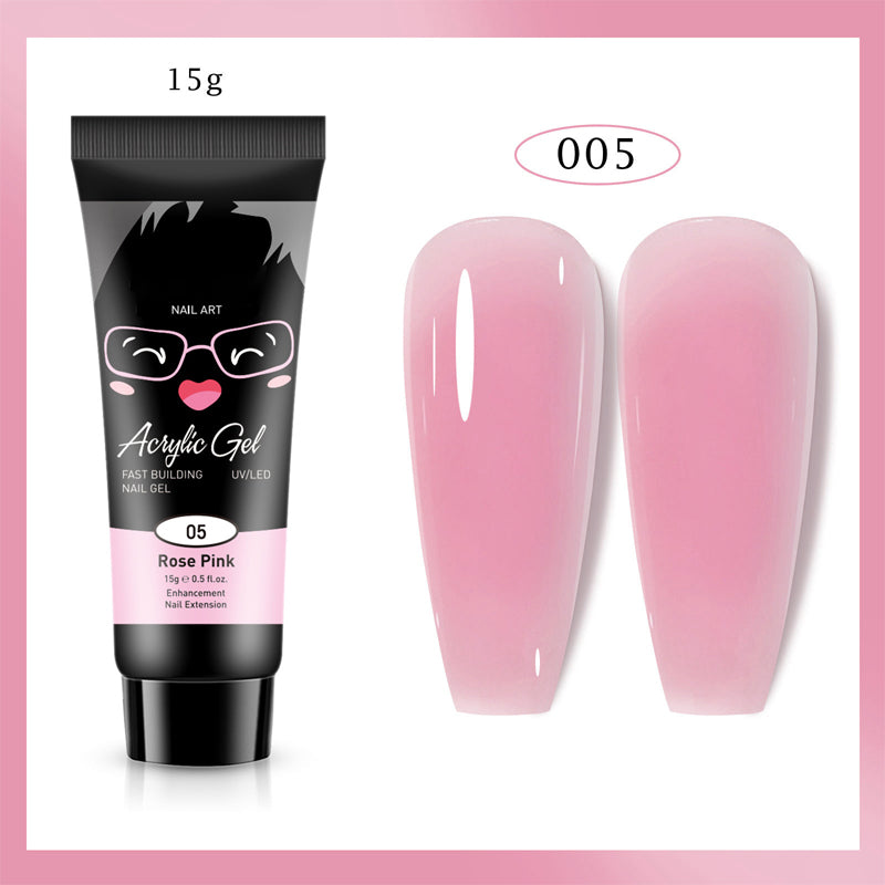 Extensión de uñas de gel de color